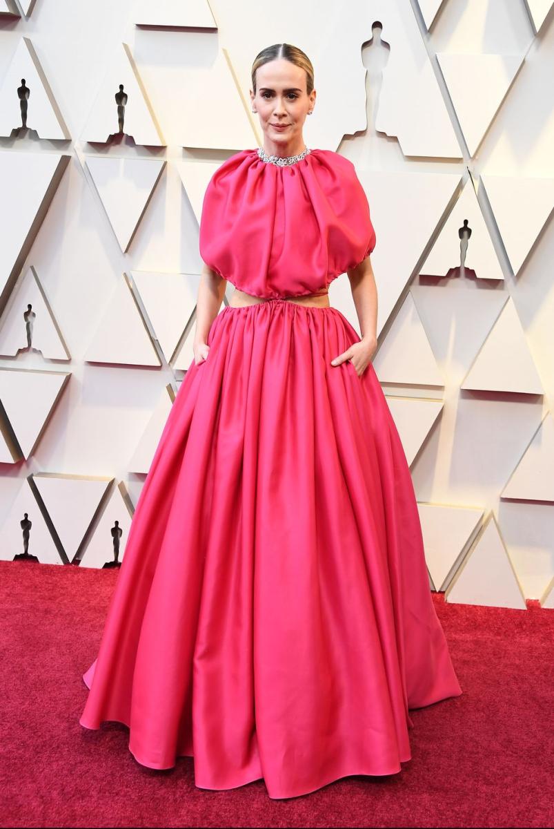 Sarah Paulson Oscars red carpet