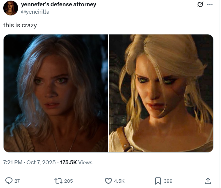 The Witcher Season 4 Unveils a Ciri Fans Say Is the Spitting Image of Her Video Game Counterpart - image 1