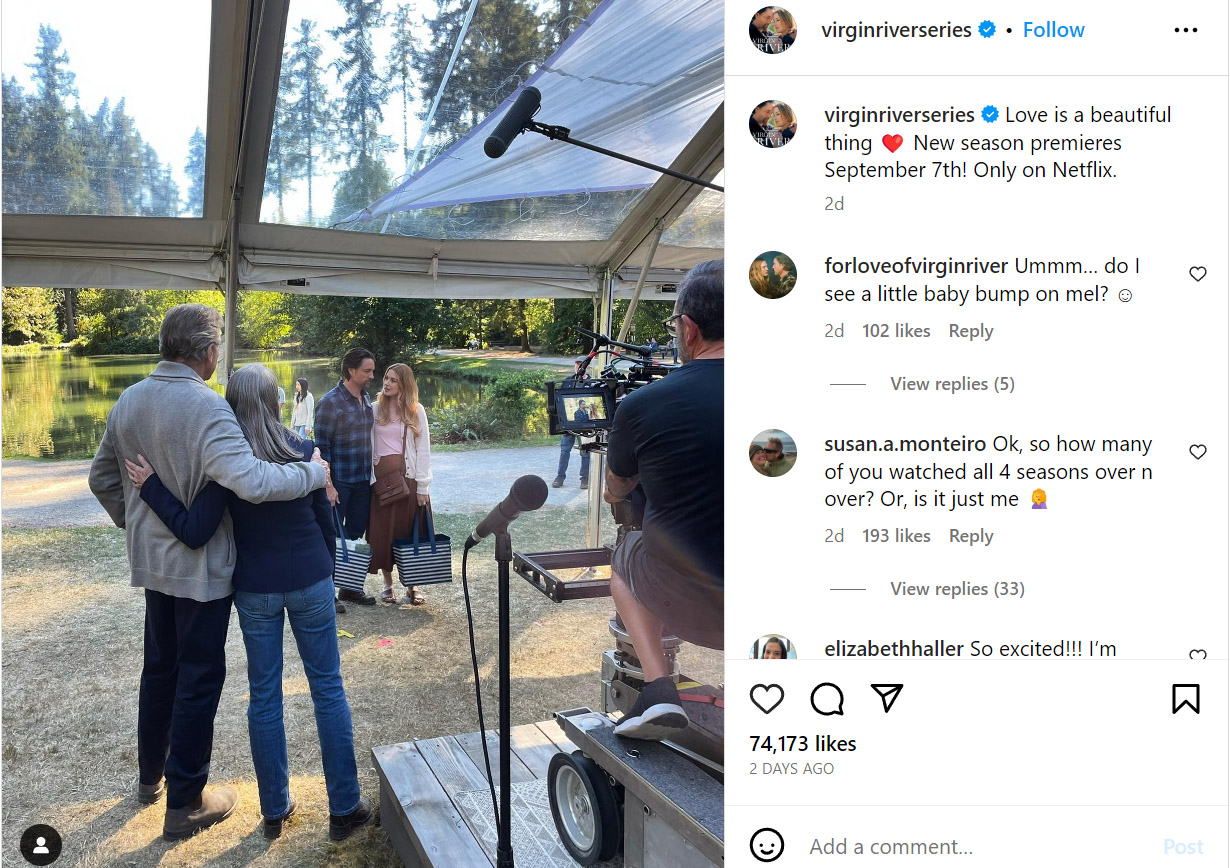 Behind-the-Scenes Detail Proves Virgin River Season 5 Is All About Mel's Baby - image 1