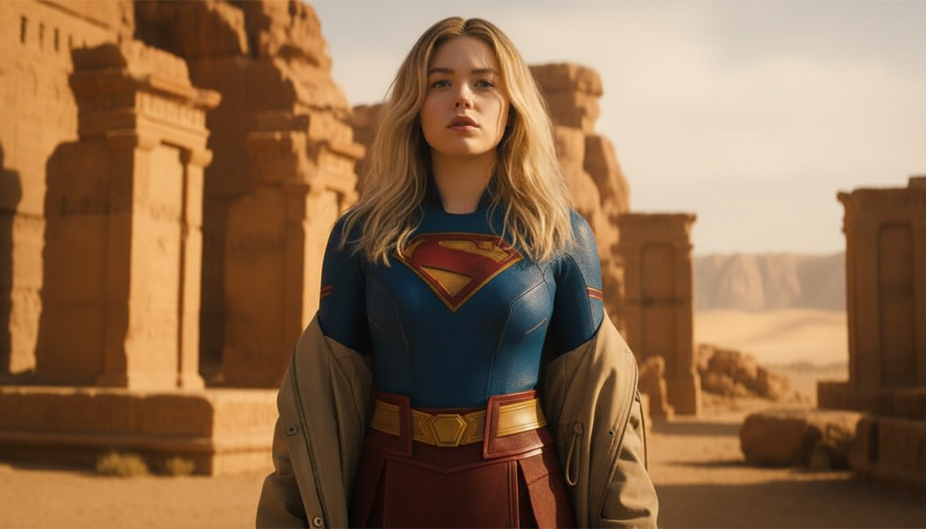 Supergirl Soars First Look At The Bold New Suit And Official Logo For Supergirl Soars First Look At The Bold New Suit And Official Logo For